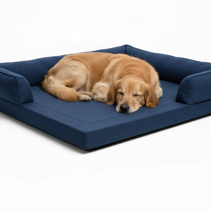 Supportive Memory Foam Dog Bed for Enhanced Comfort