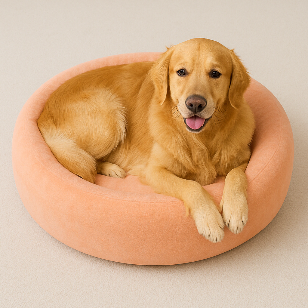 PeachNest Round Comfort Bed for Dogs and Cats