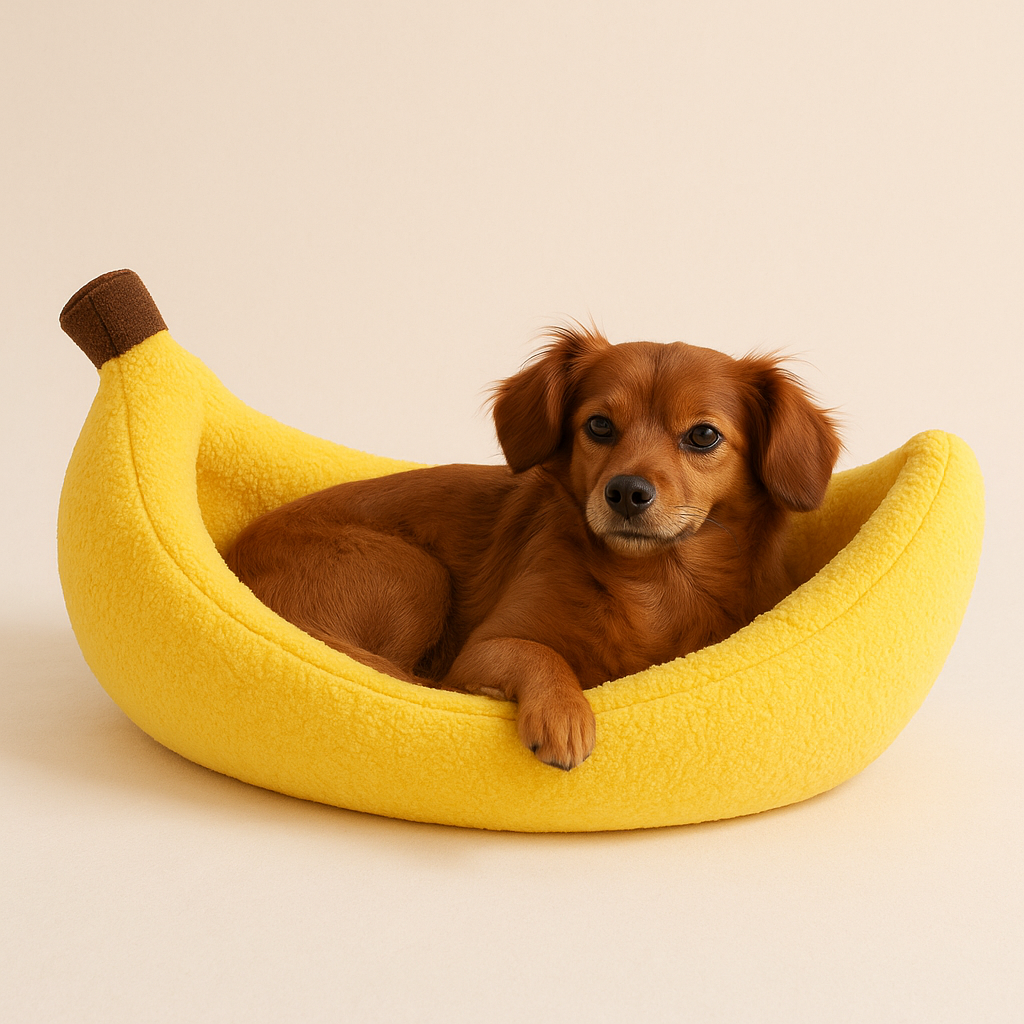 BananaNest Cozy Pet Bed for Cats and Small Dogs
