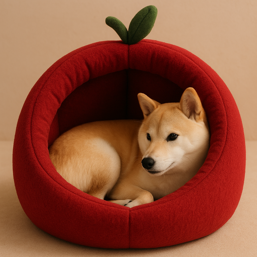 AppleNest Round Pet Bed for Dogs and Cats