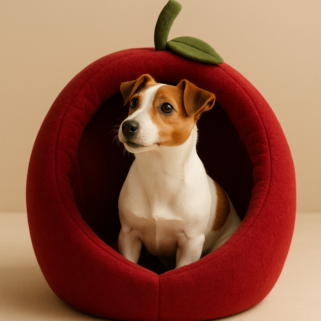 AppleNest Round Pet Bed for Dogs and Cats