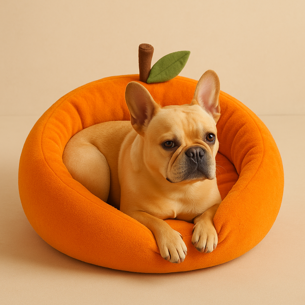 OrangeNest Round Pet Bed for Dogs and Cats